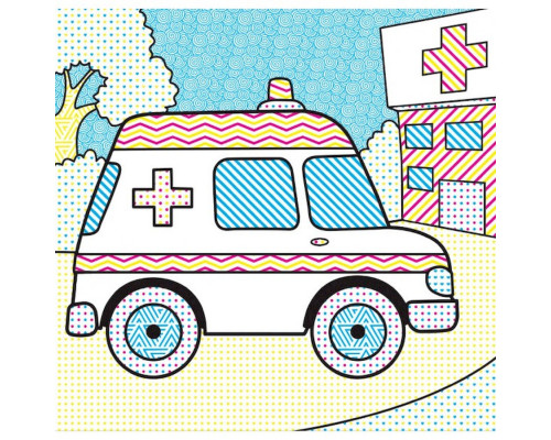 Водні розмальовки Чарівна розмальовка Машинки 757159, 4 малюнки