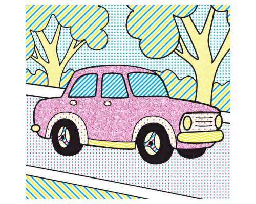 Водні розмальовки Чарівна розмальовка Машинки 757159, 4 малюнки