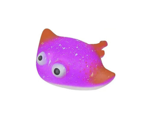 Детская игрушка-антистресс "Скат" MS 3827(Pink) с мукой, 11 см