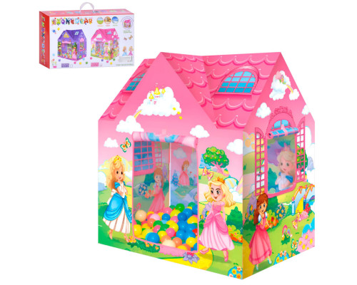 Детская палатка "Домик принцесс" MR 1300 с шариками, 104х70х94 см