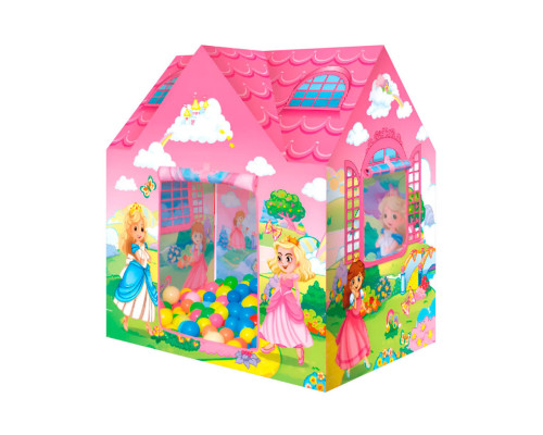 Детская палатка "Домик принцесс" MR 1300 с шариками, 104х70х94 см