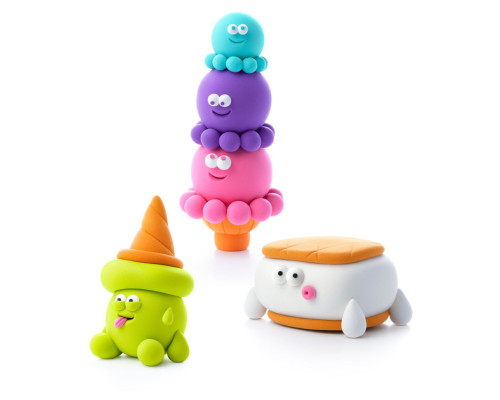 Дитячий набір пластиліну "Класне морозиво" Lipaka 60055-UA01 самостійно твердне