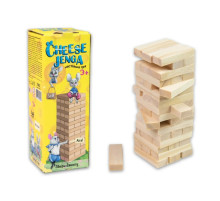 Настольная игра "Cheese Jenga" 30718, 48 брусков, на украинском языке