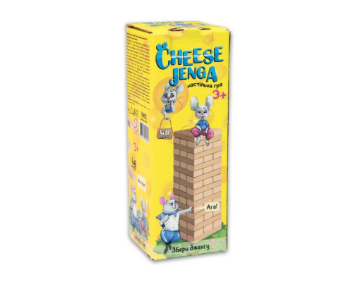 Настольная игра "Cheese Jenga" 30718, 48 брусков, на украинском языке