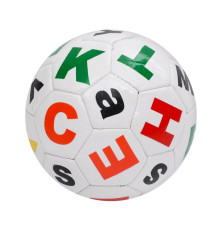 М'яч футбольний Alphabet MS 4833(White) розмір №2, 90 г, у пакеті