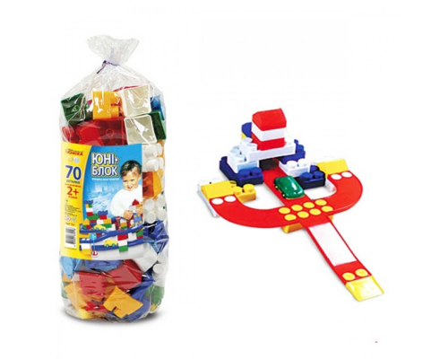 Дитячий конструктор "Юні-блок" -70 70118 з 70 великих деталей