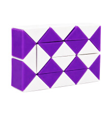Головоломка Змейка Рубика IGR67(Violet) маленькая 3,5x5,5 см, двухцветная