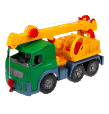 Іграшкова машинка Кран 0572 з висувною стрілою  Зелений