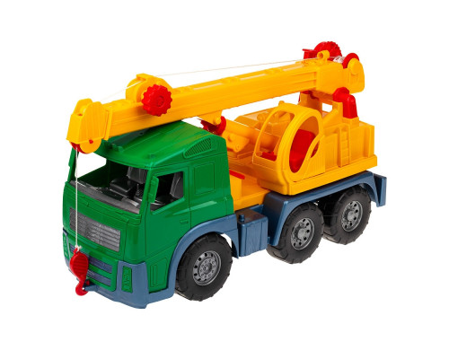Іграшкова машинка Кран 0572 з висувною стрілою  Зелений