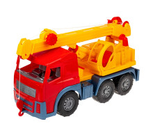 Игрушечная машинка Кран 0572 с выдвижной стрелой  Красный
