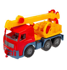 Іграшкова машинка Кран 0572 з висувною стрілою  Червоний