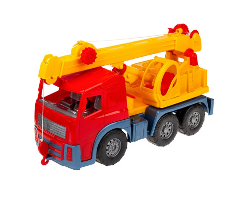 Іграшкова машинка Кран 0572 з висувною стрілою  Червоний