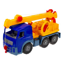 Іграшкова машинка Кран 0572 з висувною стрілою  Синій