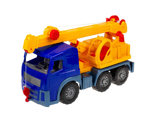 Іграшкова машинка Кран 0572 з висувною стрілою  Синій
