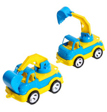 Детский экскаватор "Mini Matik" 002/4BMS(Blue) подвижная стрела, 13,5 см