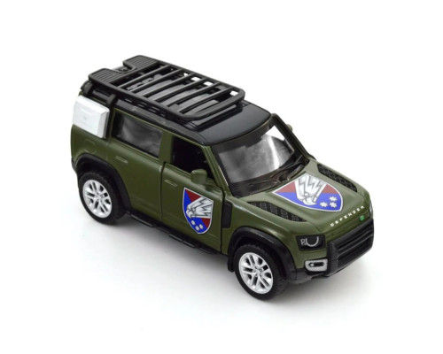 Автомодель серии "Шевроны Героев" Land Rover Defender 110 "25 ОПДБр" TechnoDrive 250289M