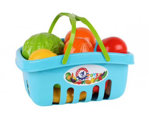 Игровой набор продуктов 5354TXK в корзинке Голубой