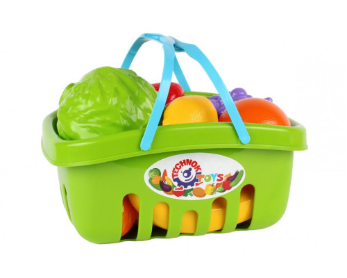 Ігровий набір продуктів 5354TXK в кошику  Зелений