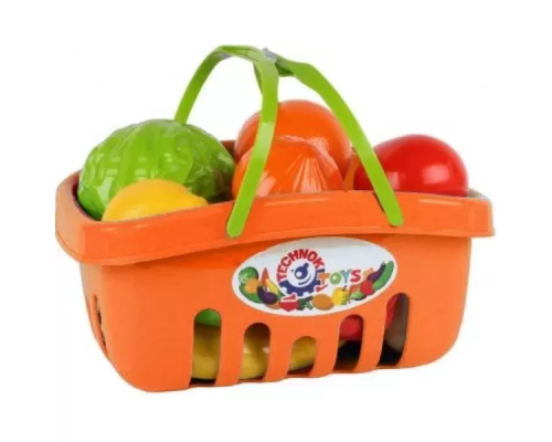Игровой набор продуктов 5354TXK в корзинке Оранжевый