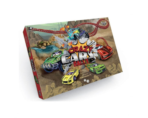Детская настольная развлекательная игра "Crazy Cars Rally" DTG93R от 3 лет