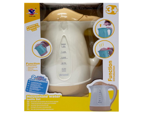Дитяча побутова техніка "Чайник" XS-25013(White) світлові та звукові ефекти