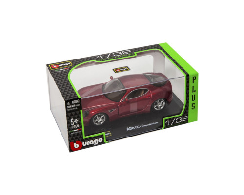 Детская автомодель ALFA 8C COMPETIZIONE Bburago 18-43004 красный металлик, 1:32