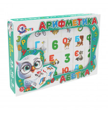 Дитячий розвиваючий набір кубиків "Абетка + Арифметика" 2728TXK 24 кубики