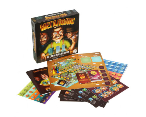Настільна гра Мегаполіс "Як стати мільйонером" Arial 910039 укр. мовою