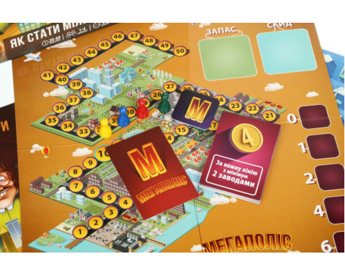 Настільна гра Мегаполіс "Як стати мільйонером" Arial 910039 укр. мовою
