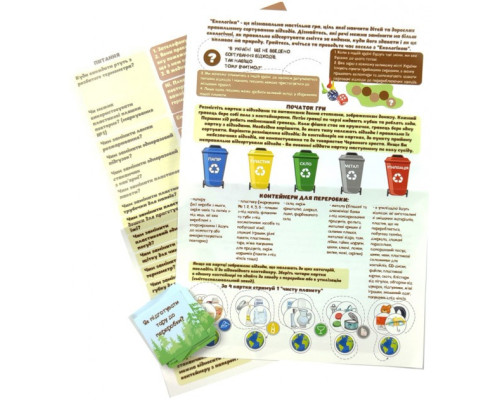 Детская настольная обучающая игра "Экологика" (1319-UM) на укр. языке