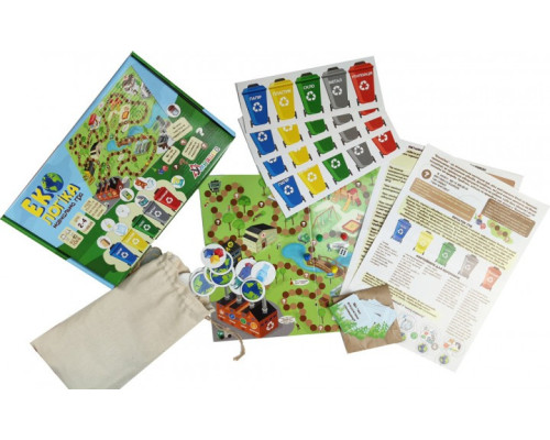 Детская настольная обучающая игра "Экологика" (1319-UM) на укр. языке