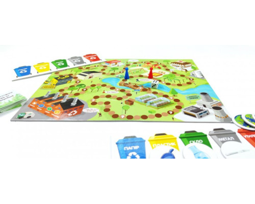 Детская настольная обучающая игра "Экологика" (1319-UM) на укр. языке