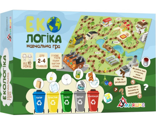 Детская настольная обучающая игра "Экологика" (1319-UM) на укр. языке