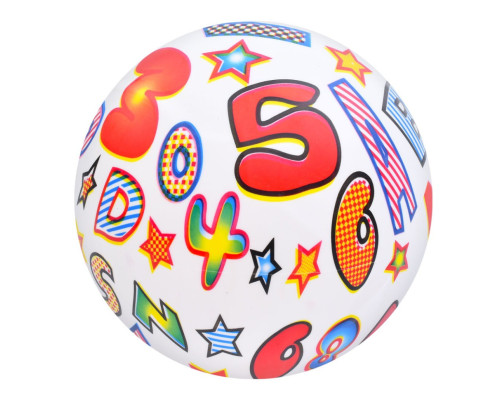 Дитячий м'яч "Цифри" MS 3733(White) 9 дюймів