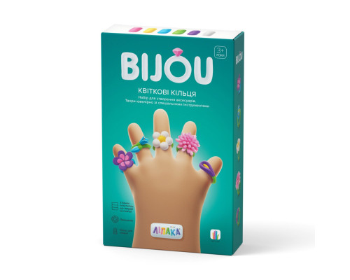 Набір пластиліну, що самозатвердівається ЛИПАКА 31001-UA01 Біжутерія: Квіткові Кільця