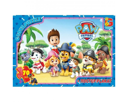 Дитячий пазл "Paw Patrol" PW0823 постер 70 елементів
