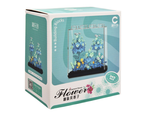 Дитячий Конструктор Ornament Flower 7377 у колбі, 343 деталі