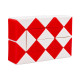Головоломка Змейка Рубика IGR67(Red) маленькая 3,5x5,5 см, двухцветная