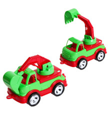 Детский экскаватор "Mini Matik" 002/4BMS(Green) подвижная стрела, 13,5 см
