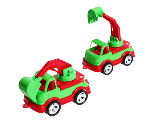 Детский экскаватор "Mini Matik" 002/4BMS(Green) подвижная стрела, 13,5 см