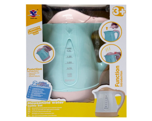 Дитяча побутова техніка "Чайник" XS-25013(Blue) світлові та звукові ефекти