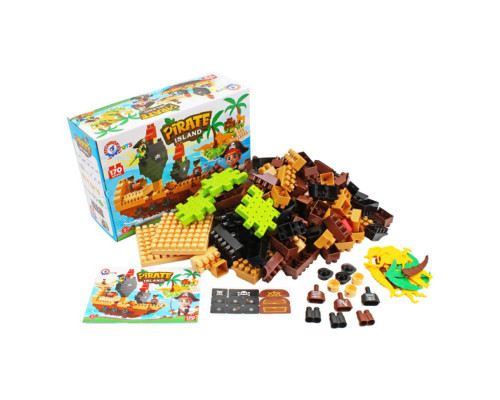 Дитячий розвиваючий конструктор "Pirate island" 2642TXK 170 деталей