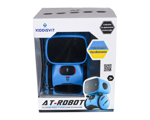 Дитяча іграшка "Інтерактивний робот" AT001-05-UKR синій, з голосовим керуванням
