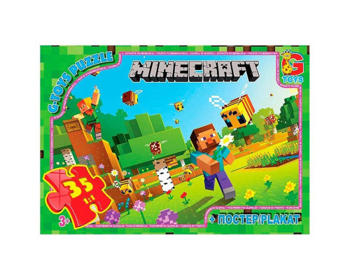 Детский пазл "Minecraft" MC788 плакат 35 элементов