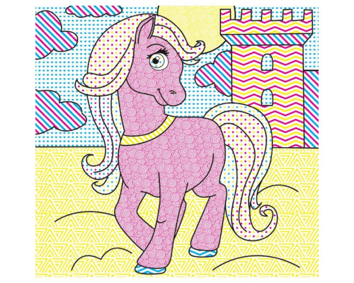 Водні розмальовки Чарівна розмальовка Поні 757173, 4 малюнки