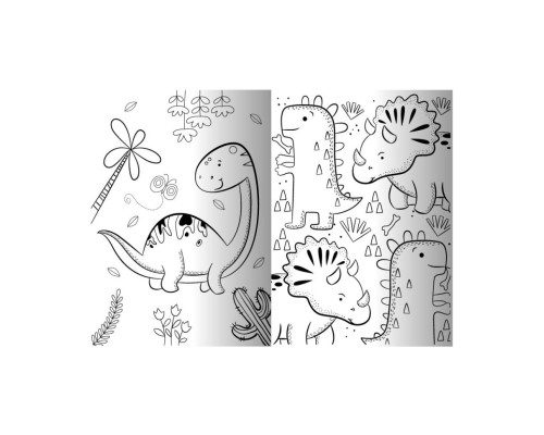 Розвиваюча розмальовка "Динозавр" РМ-73-01, 32 сторінки