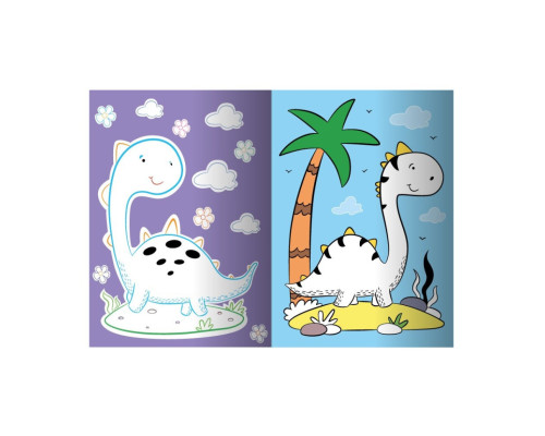 Розвиваюча розмальовка "Динозавр" РМ-73-01, 32 сторінки