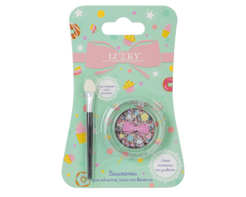 Дитячі блискітки для тіла та волосся Lukky T22779 з аплікатором