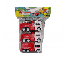 Ігровий набір Пожежні машинки 7331-2A2, 3 шт Ігровий набір Пожежні машинки 7331-2A2, 3 шт