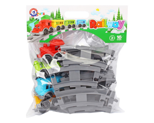 Дитячий іграшковий набір залізниця 0914TXK 16 деталей